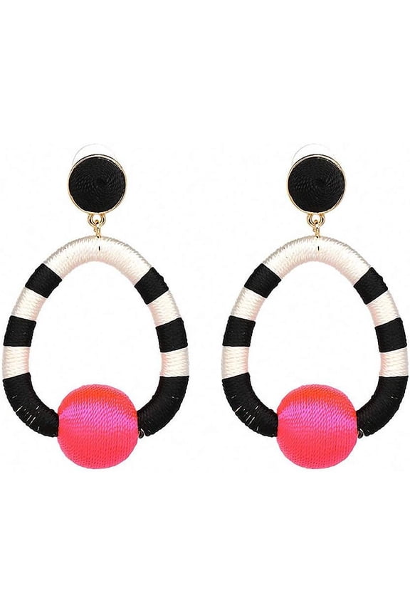 Big Boho Trendy Handmade Long Earrings Geometric Fringe Femme Drop Earrings Pendientes[l891]