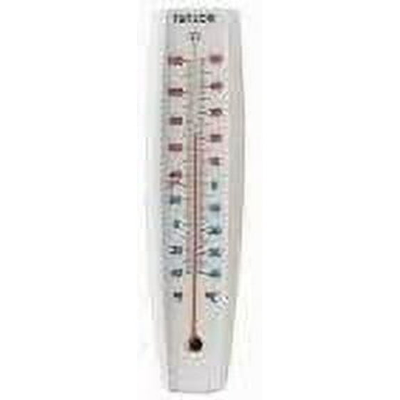 Big & Bold 15 x 3-Inch White Outdoor Tube Thermometer