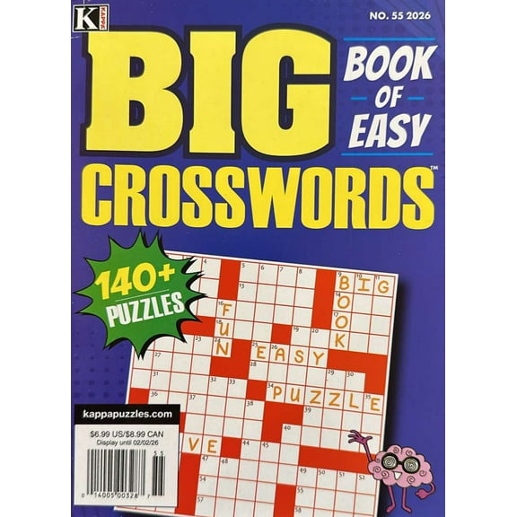Big Book Of Easy Crosswords Magazine Issue 55