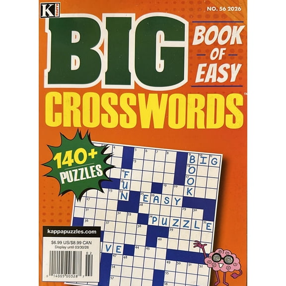Big Book Of Easy Crosswords Magazine Issue 56