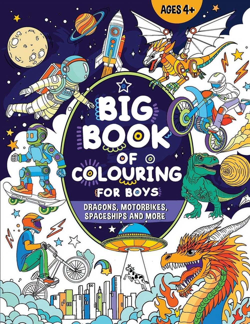 Fairywren Publishing Big Book Of Colouring For Boys Ages 4 Walmart