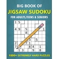 thumbnail image 1 of Big Book of Jigsaw Sudoku for Adults, Teens &amp; Seniors - 1000+ Extremly Hard Puzzles: Irregular Sudoku Variant Brain , (Paperback), 1 of 1