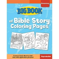 Big Books: Big Book of Bible Story Coloring Pages for Elementary Kids (Paperback)