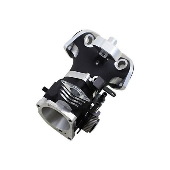 Big Bore 51mm Throttle Body, 1.66in. Intake Runner - Black Finish