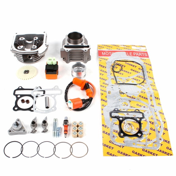 Big Bore Cylinder Piston Kit, Cylinder Piston Kit For GY6 Scooter Moped 139QMB 1P39QMB 50mm 50cc 100cc, Big Bore 50mm Cylinder Piston Kit
