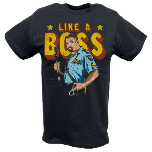 Big Boss Man Like A Boss Animated Black T-shirt
