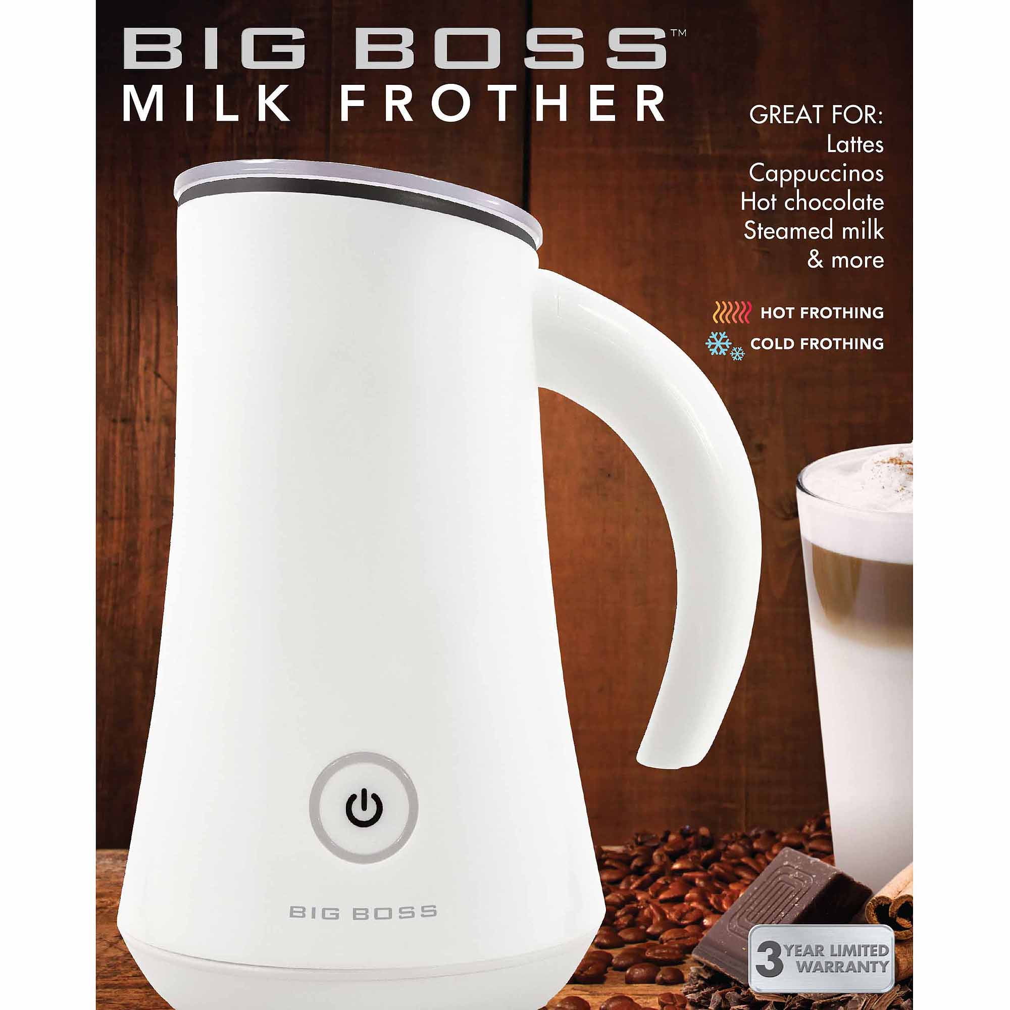Milk Boss Milk Frother with Stand Black Executive Series Frother