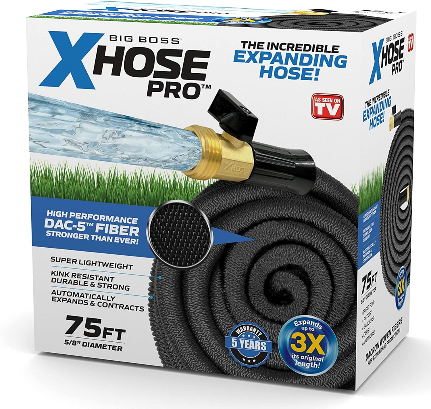 Hose Hose Lightweight Flexible Expandable - -Heavy Garden ft. Duty Xhose 50 & Pro Water