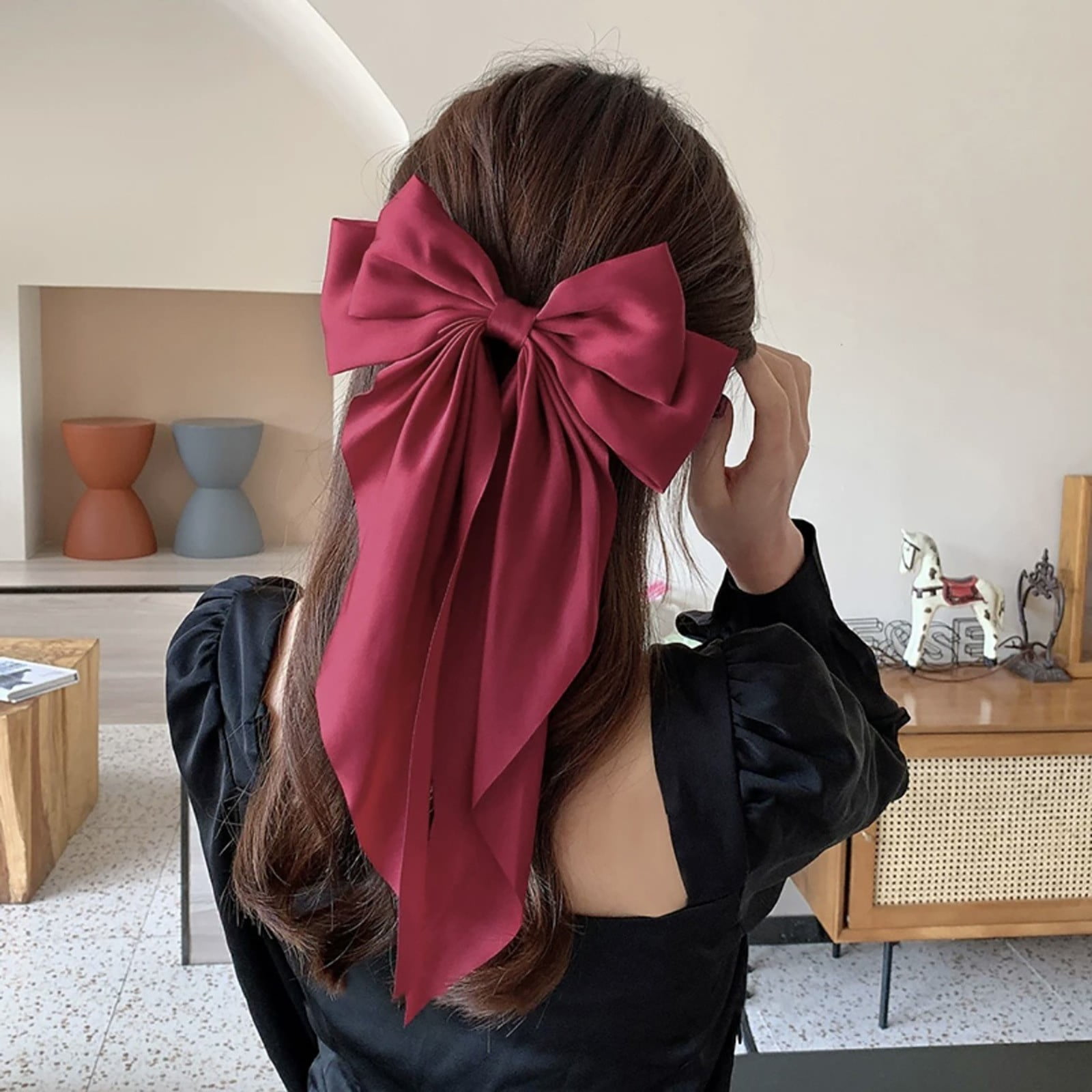 Big Bowknot Hair Clip Girls Hair Bows for Women Bow Barrettes Clips for