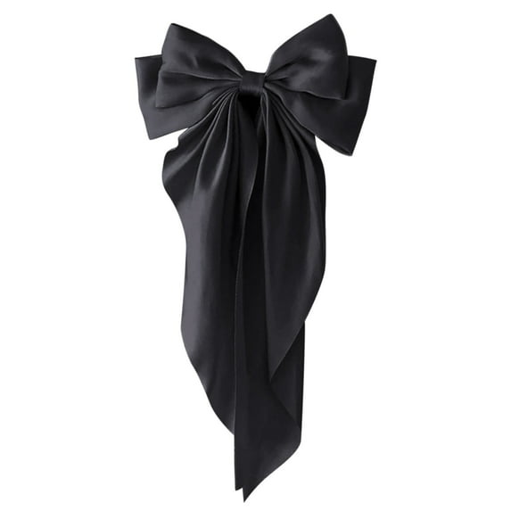 Zenghuiiii Big Bowknot Hair Clip Girls Hair Bows For Women Bow Barrettes Clips For Women Girls Hair Accessories Red Black Hair Bow Clips Barrette Hair Clips Sectioning