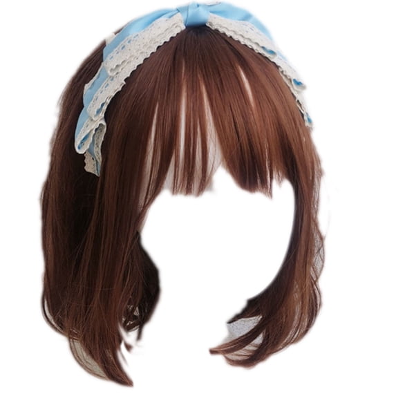 Big Bowknot Hair Hoop Vintage Lace Headband Headwear Fairy Headdress Accs Hair Hoop for Street
