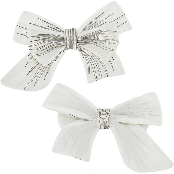 Big Bowknots Large Organza Bows Bows with Brooch Pins Decorative Bows for Women Shirts Hair Bows