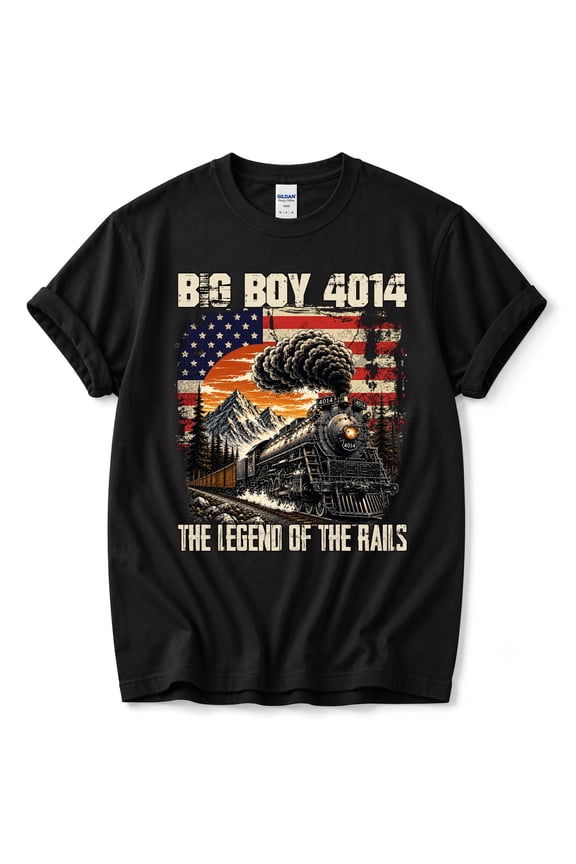 Big Boy 4014 Legend of the Rails T-Shirt – Vintage Steam Locomotive – Railroad Fans Gift