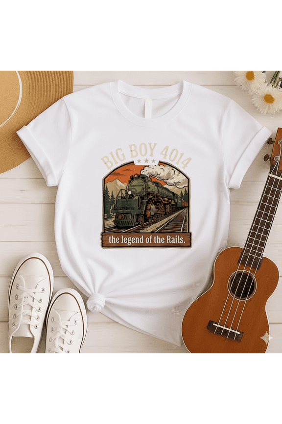 Big Boy 4014 The Legend of the Rails Steam Train T-Shirt, for men & women, S-5XL