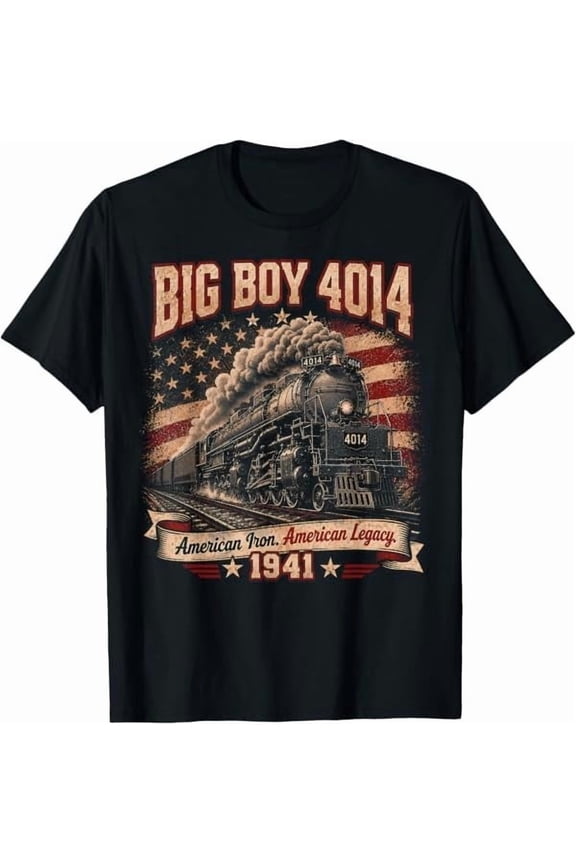Big Boy 4014 Vintage Steam Locomotive Railroad Train Engine T-Shirt