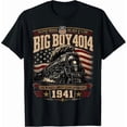 thumbnail image 1 of Big Boy 4014 Vintage Steam Locomotive Railroad Train Engine T-Shirt, 1 of 5