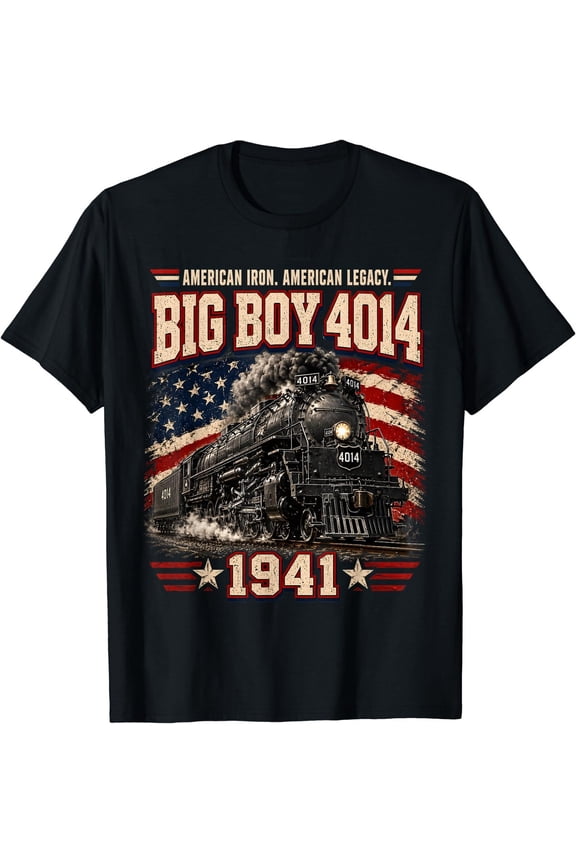 Big Boy 4014 Vintage Steam Locomotive Railroad Train Engine T-Shirt