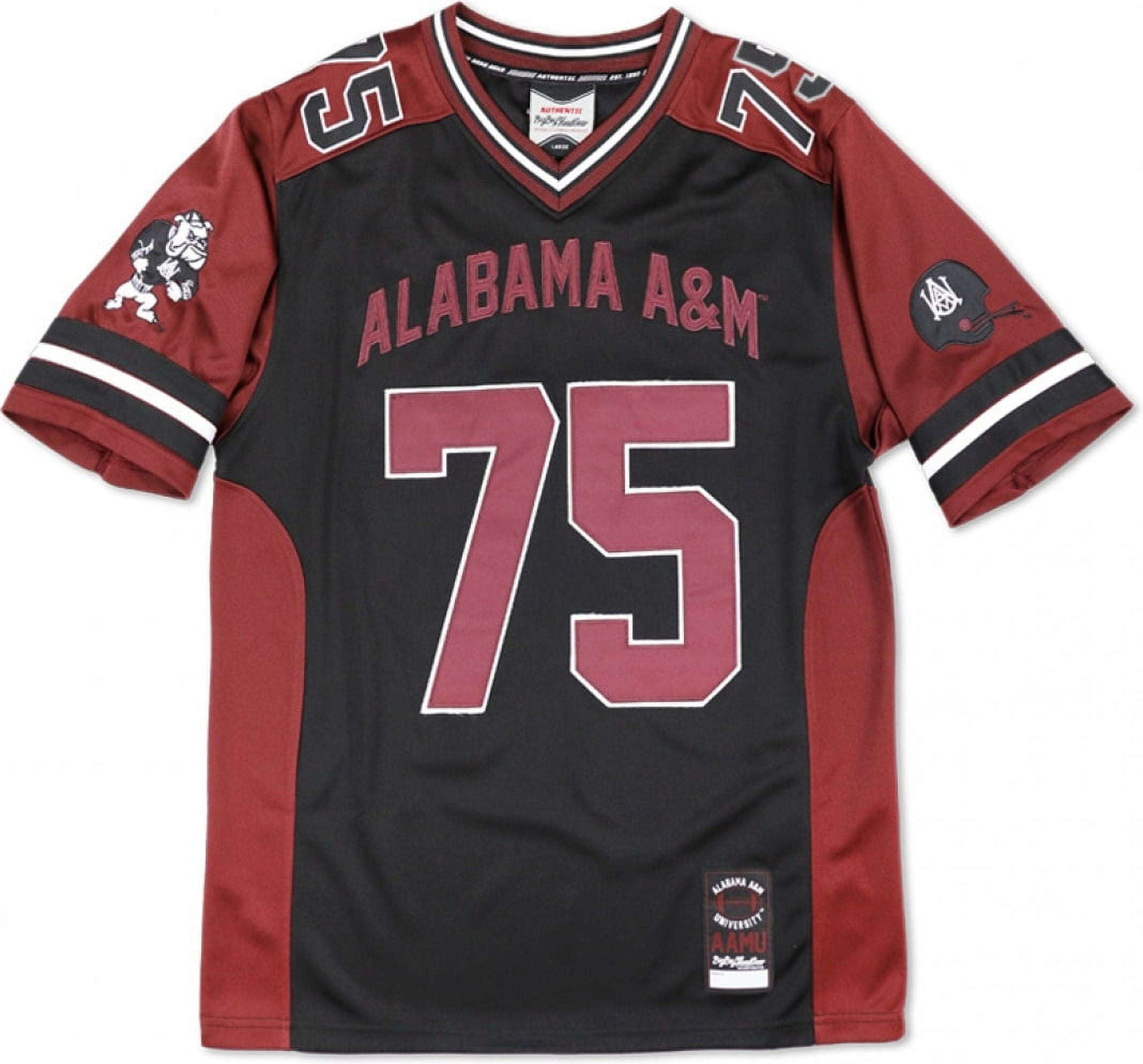 Big Boy Alabama A&M Bulldogs S13 Mens Football Jersey [Black - S ...