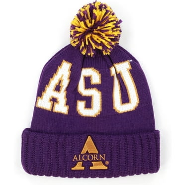 Big Boy Alcorn State Braves S255 Beanie With Ball [Purple]