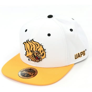 Big Boy Arkansas At Pine Bluff Golden Lions S145 Mens Snapback Cap [White - Adjustable]
