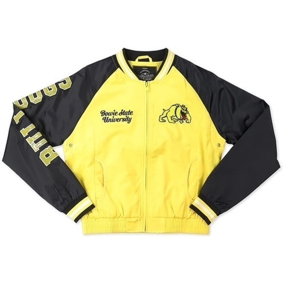 Big Boy Bowie State Bulldogs S6 Womens Satin Sequins Jacket [Gold - S]