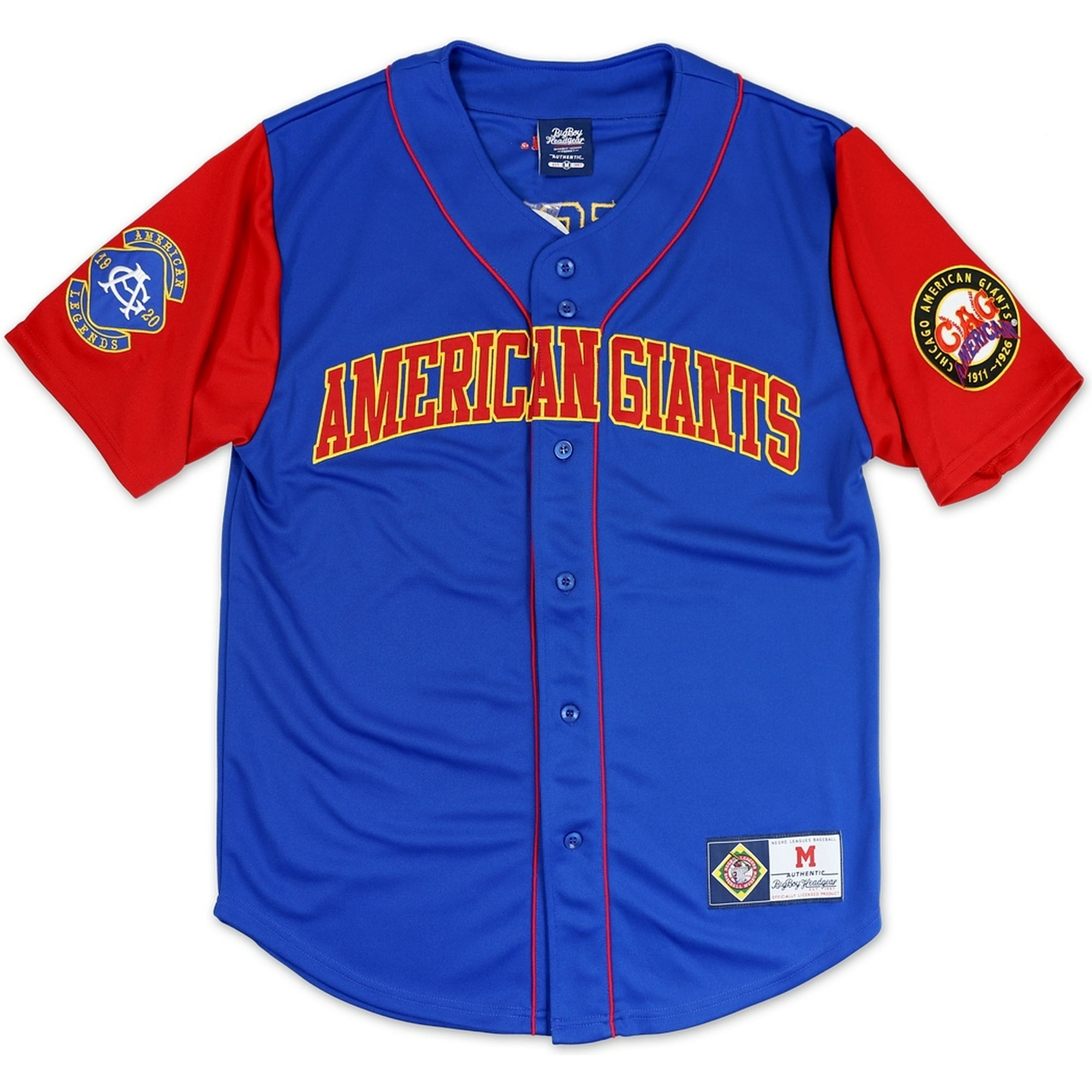 Big Boy Chicago American Giants Legacy S4 Mens Baseball Jersey [Royal Blue  - 3XL]