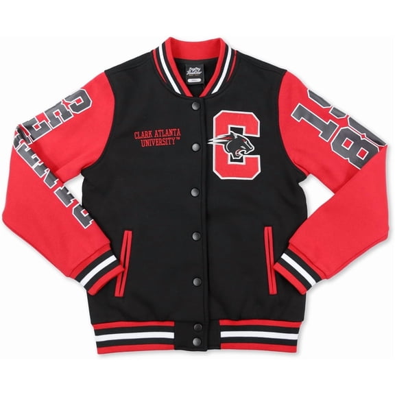 Big Boy Clark Atlanta Panthers S6 Womens Fleece Jacket [Black - S]