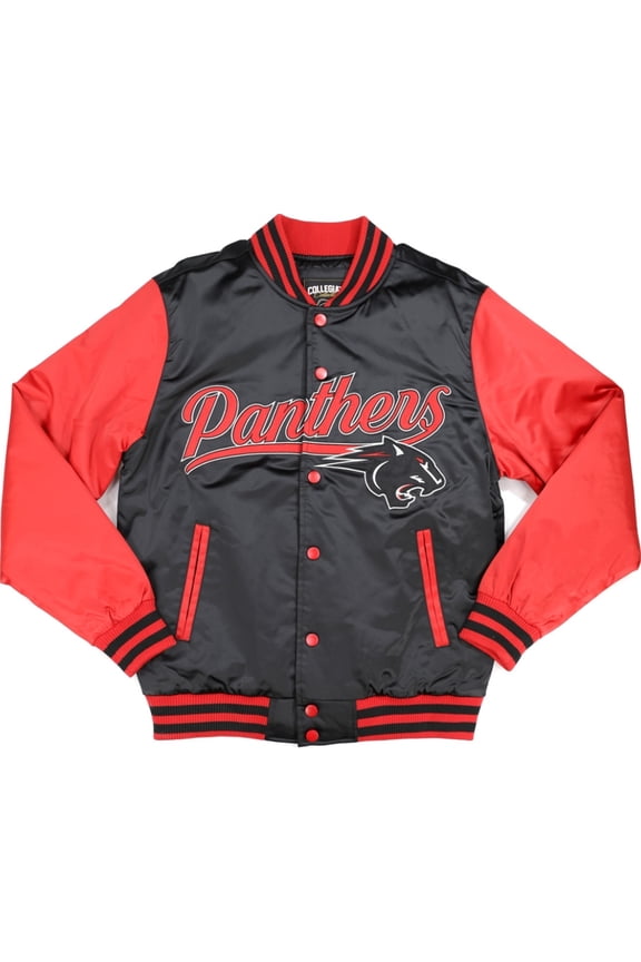Clark Atlanta Panthers S7 Light Weight Mens Baseball Jacket [Black - L]