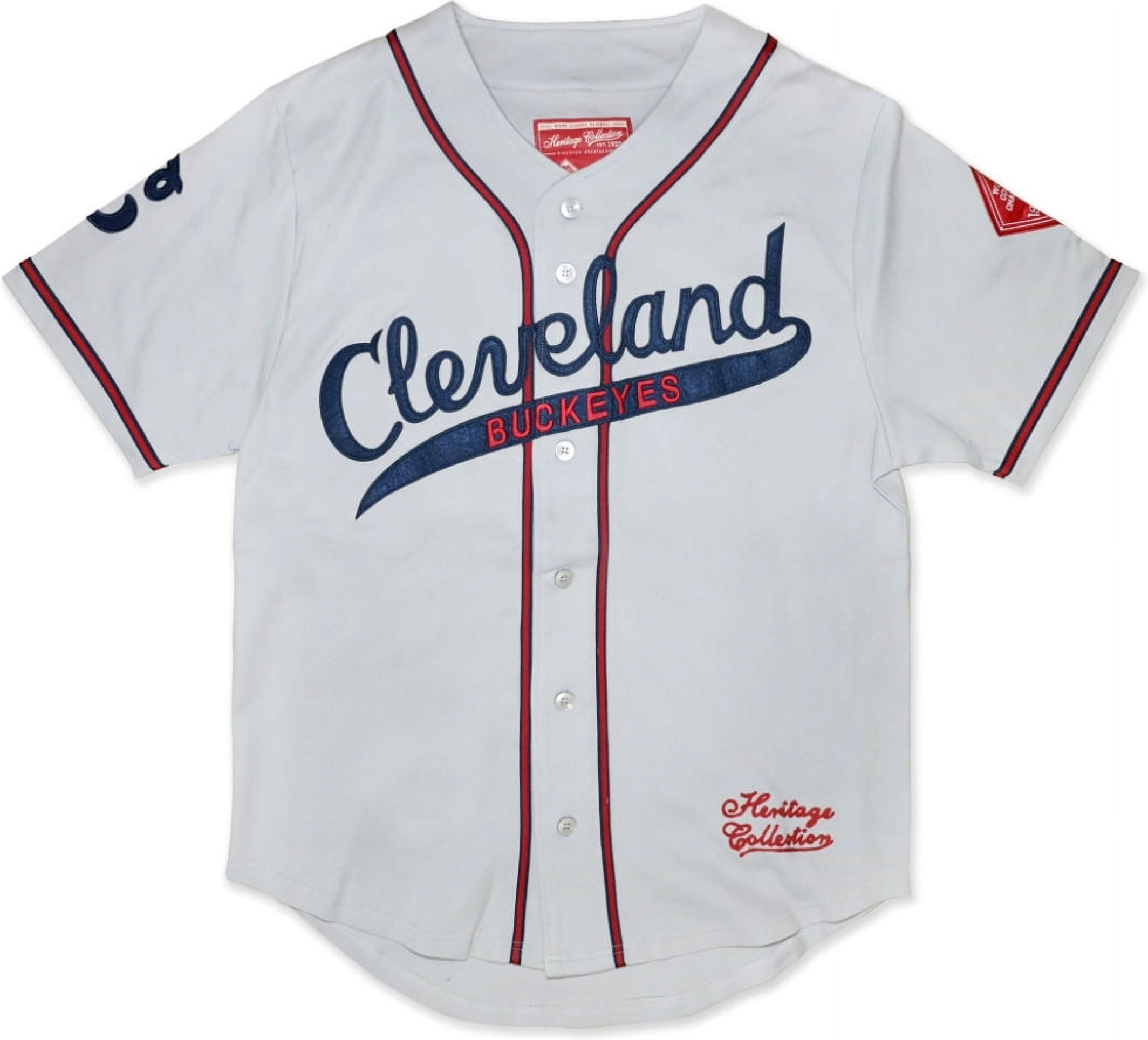 Big Boy Cleveland Buckeyes S2 Heritage Mens Baseball Jersey Grey XL Walmart