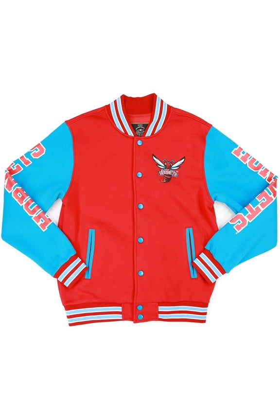 Delaware State Hornets S1 Mens Fleece Jacket [Red - L]