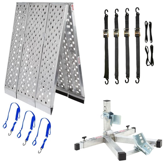 Big Boy EZ Rizer MTK1 10 Piece Motorcycle Transport Kit by Black Widow