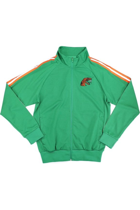 Florida A&M Rattlers S6 Mens Jogging Suit Jacket [Green - 2XL]
