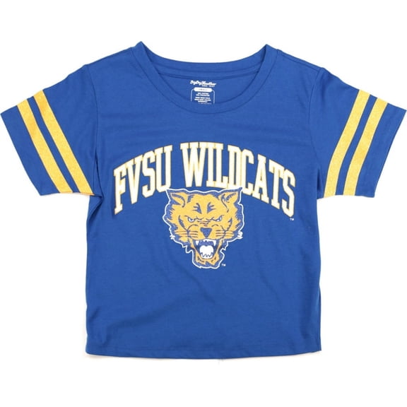 Big Boy Fort Valley State Wildcats S4 Cropped Womens Tee [Royal Blue - 2XL]