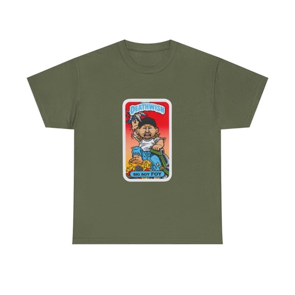 Big Boy Foy Low Life Kid Deathwish 2000s Skateboard Vintage Classic TShirt Print - Military Green / 4XL