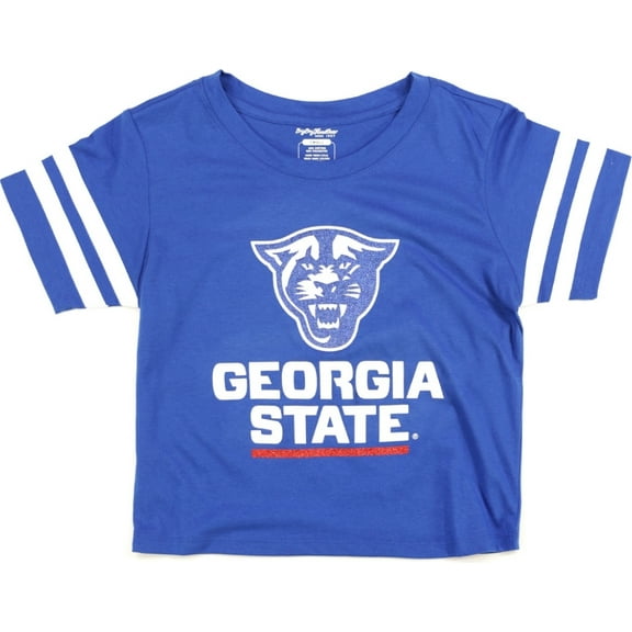 Big Boy Georgia State Panthers S4 Cropped Womens Tee [Royal Blue - S]