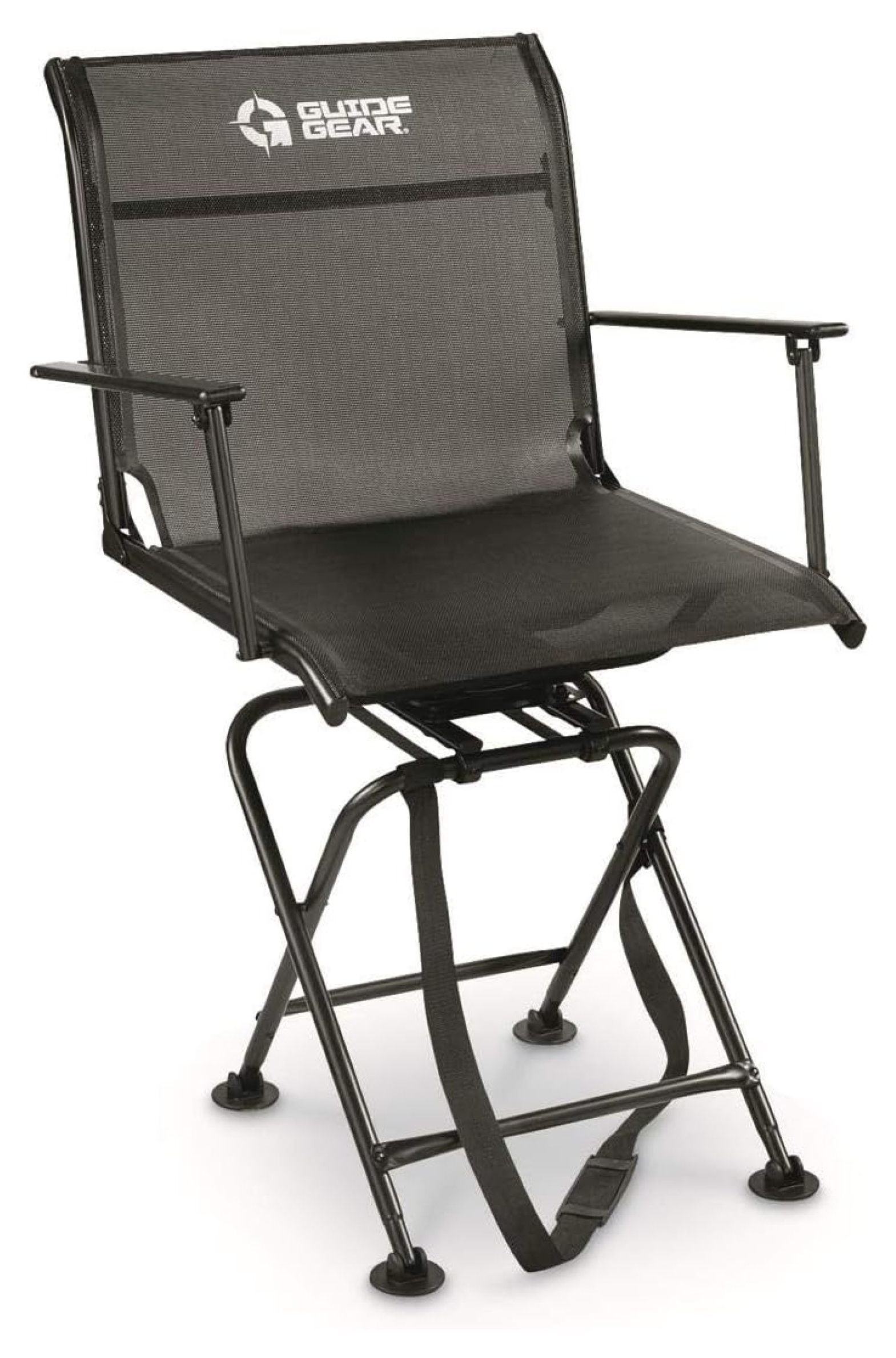 Big Boy Hunting Blind Chair with Armrests Portable Folding Seat for Shooting Comfortable Spin Swivel 500 lb. Capacity Walmart