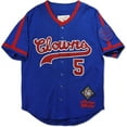 thumbnail image 1 of Big Boy Indianapolis Clowns NLBM Heritage Mens Baseball Jersey [Navy Blue - M], 1 of 8
