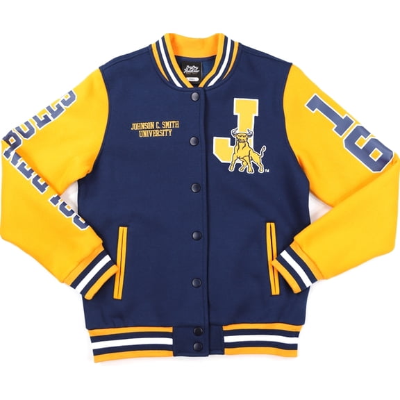 Big Boy JCS Golden Bulls S6 Womens Fleece Jacket [Navy Blue - XL]