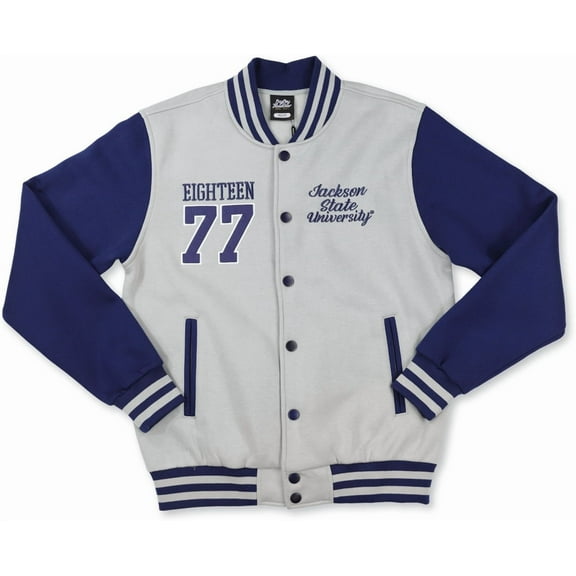 Big Boy Jackson State Tigers S2 Mens Fleece Jacket [Grey - XL]