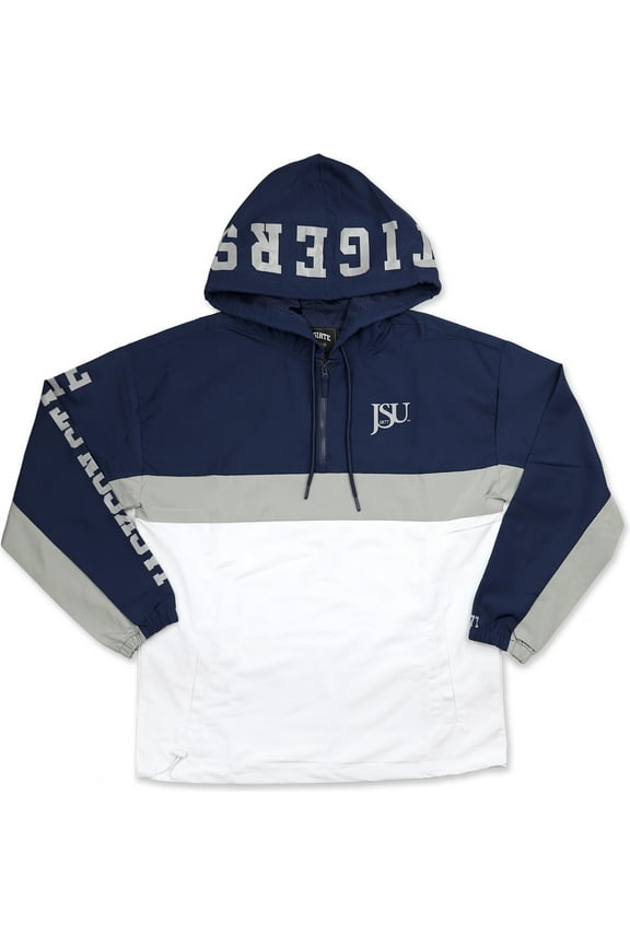 Jackson State Tigers Womens Anorak Jacket [Navy Blue - M]