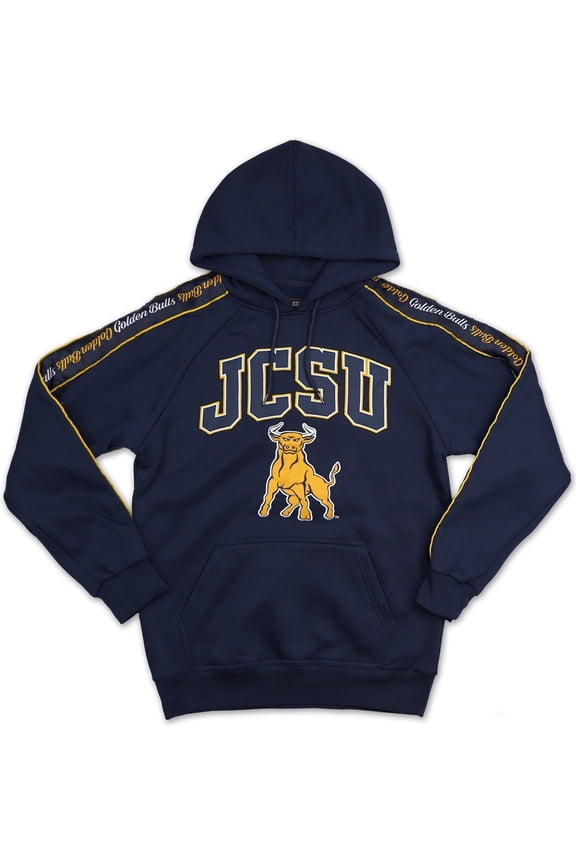 Johnson C. Smith Golden Bulls S5 Mens Pullover Hoodie [Navy Blue - M]