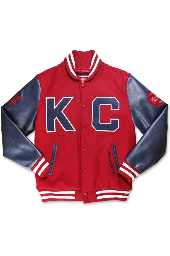 Kansas City Monarchs NLBM Heritage Collection Mens Wool Jacket [Red - 2XL]