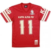 Big Boy Kappa Alpha Psi Divine 9 S2 Mens Football Jersey Tee [Crimson Red - M]