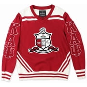 Big Boy Kappa Alpha Psi Divine 9 S5 Wool V-Neck Sweater [Crimson Red - 3XL]