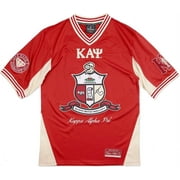 Big Boy Kappa Alpha Psi Divine 9 S8 Mens Football Jersey [Crimson Red - M]