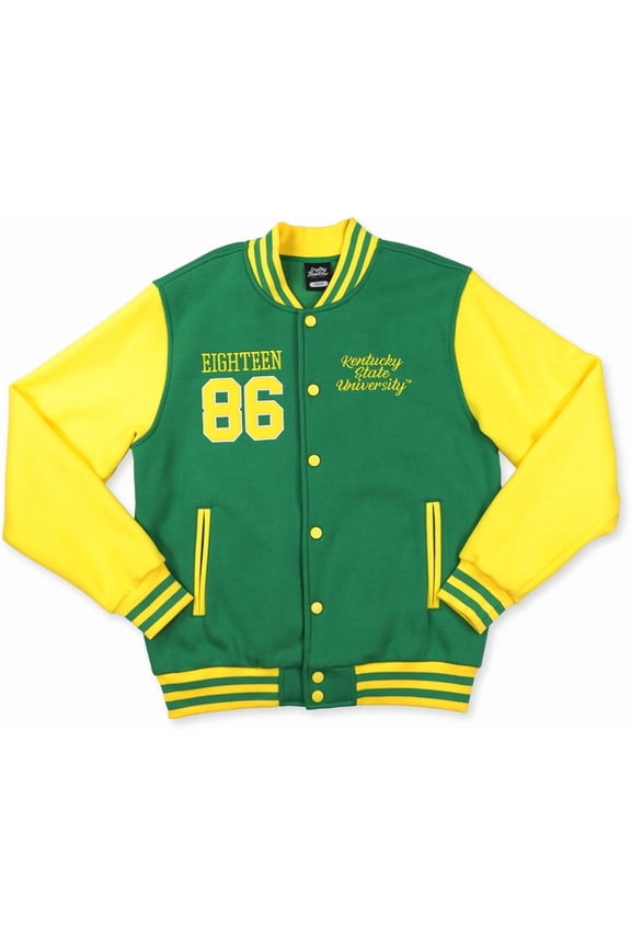 Kentucky State Thorobreds S2 Mens Fleece Jacket [Green - XL]
