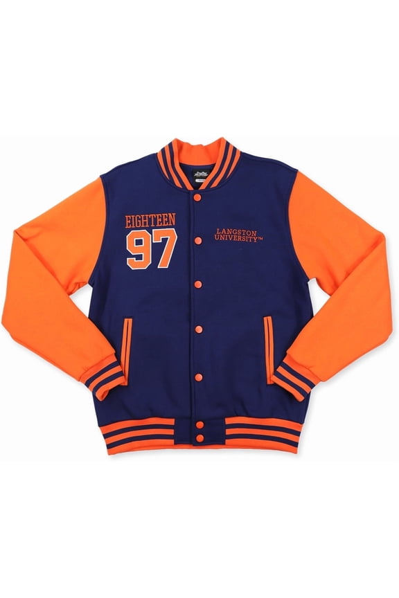 Langston Lions S2 Mens Fleece Jacket [Navy Blue - S]