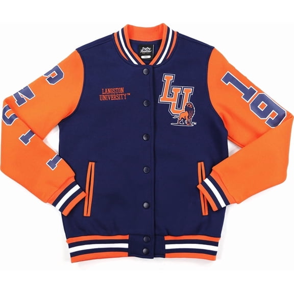 Big Boy Langston Lions S6 Womens Fleece Jacket [Navy Blue - S]