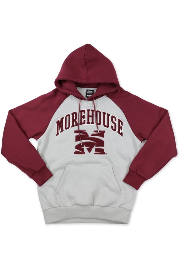Morehouse Maroon Tigers S11 Adult Hoodie [Grey - 3XL]
