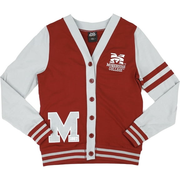 Big Boy Morehouse Maroon Tigers S11 Womens Lightweight Cardigan [Maroon - S]